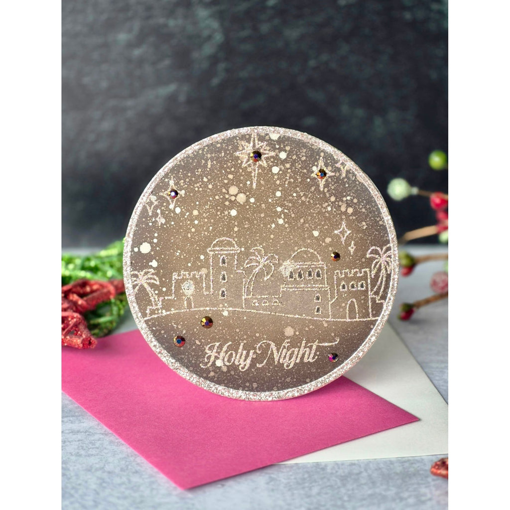 Simon Says Clear Stamps Holy Night 2341ssc And Everything Nice Christmas Card