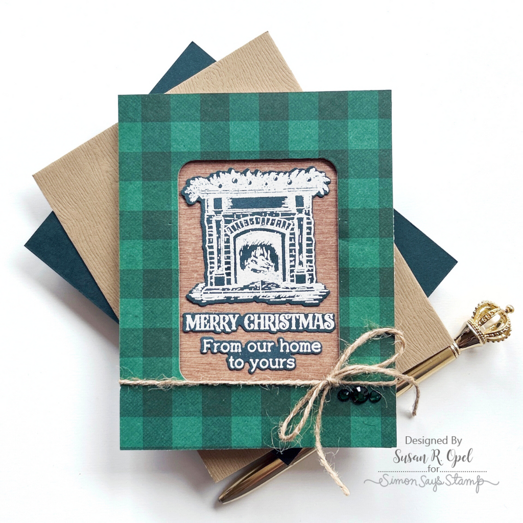 Simon Says Stamps and Dies Home for the Holidays set899hh Christmas Card