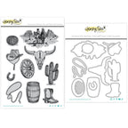 Honey Bee On The Range Cling Stamps And Dies Bundle
