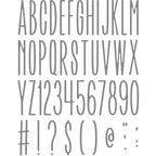 Honey BEE NARROW UPPERCASE ALPHA Dies hbds-bnua