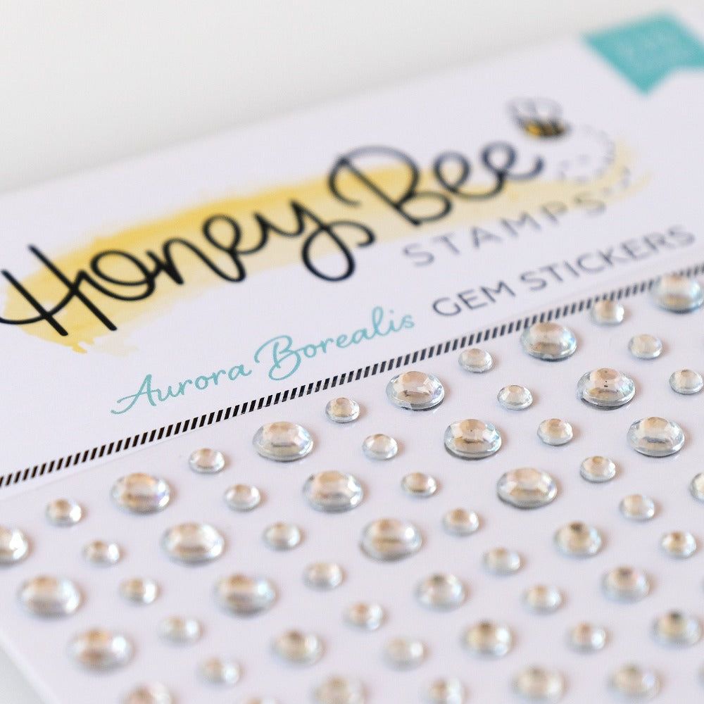 Honey Bee AURORA BOREALIS Gem Stickers hbgs-030 Detailed Image