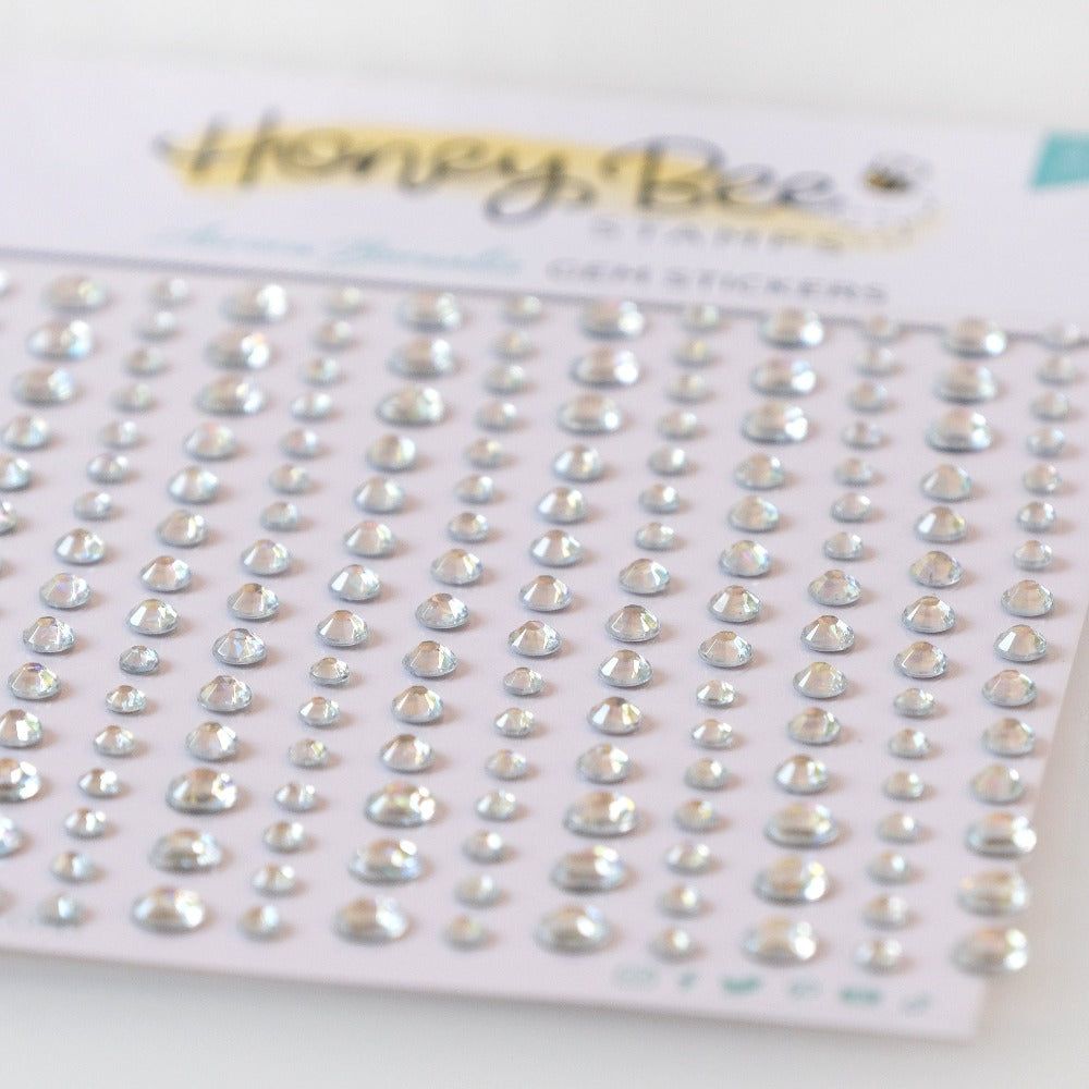 Honey Bee AURORA BOREALIS Gem Stickers hbgs-030 Detailed View