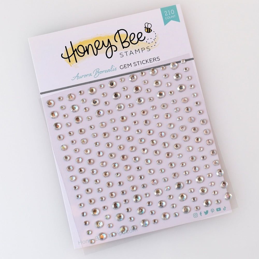 Honey Bee AURORA BOREALIS Gem Stickers hbgs-030 Product Image