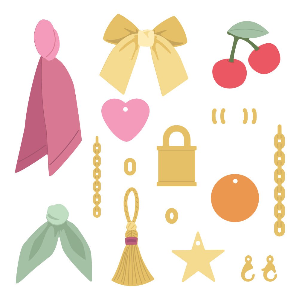 Honey Bee Accessorize It Charmed Dies hbds-acchrm