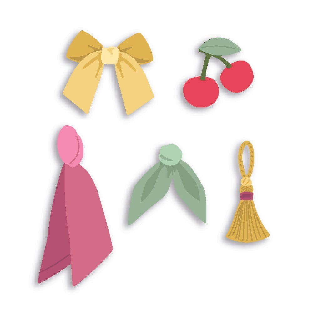 Honey Bee Accessorize It Charmed Dies hbds-acchrm Cherry And Bows