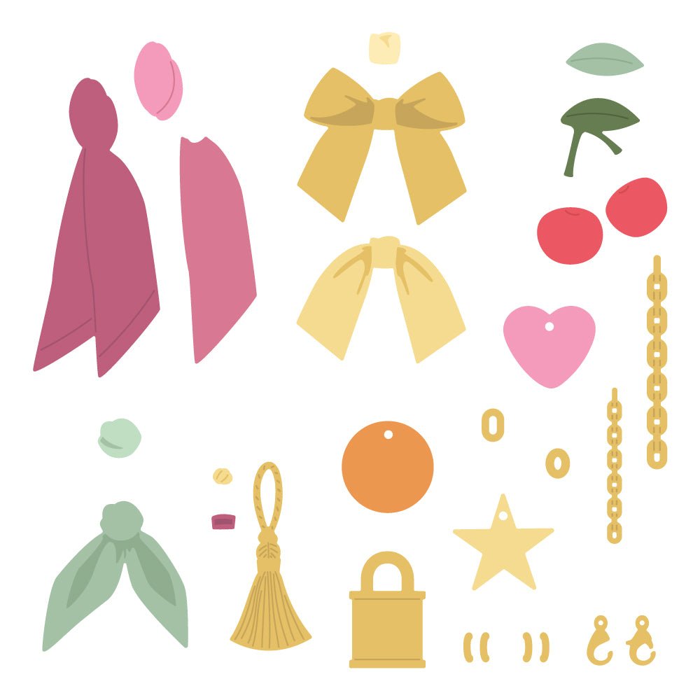 Honey Bee Accessorize It Charmed Dies hbds-acchrm Detailed Image