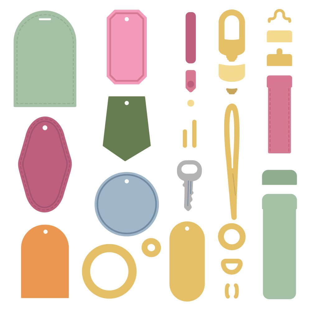 Honey Bee Accessorize It Tagged Dies hbds-actagg Detailed Image