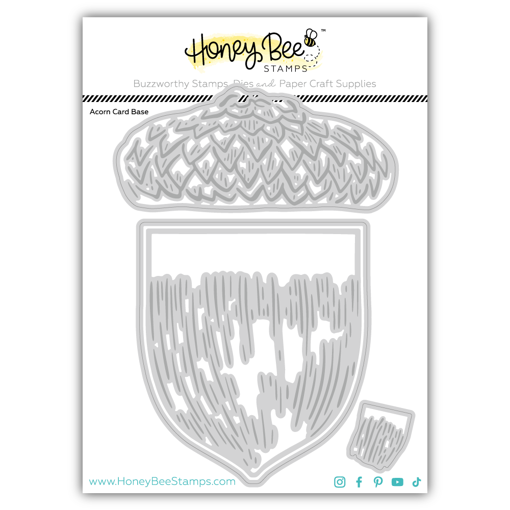 Honey Bee Acorn Card Base Dies hbds-acrncb Product Image