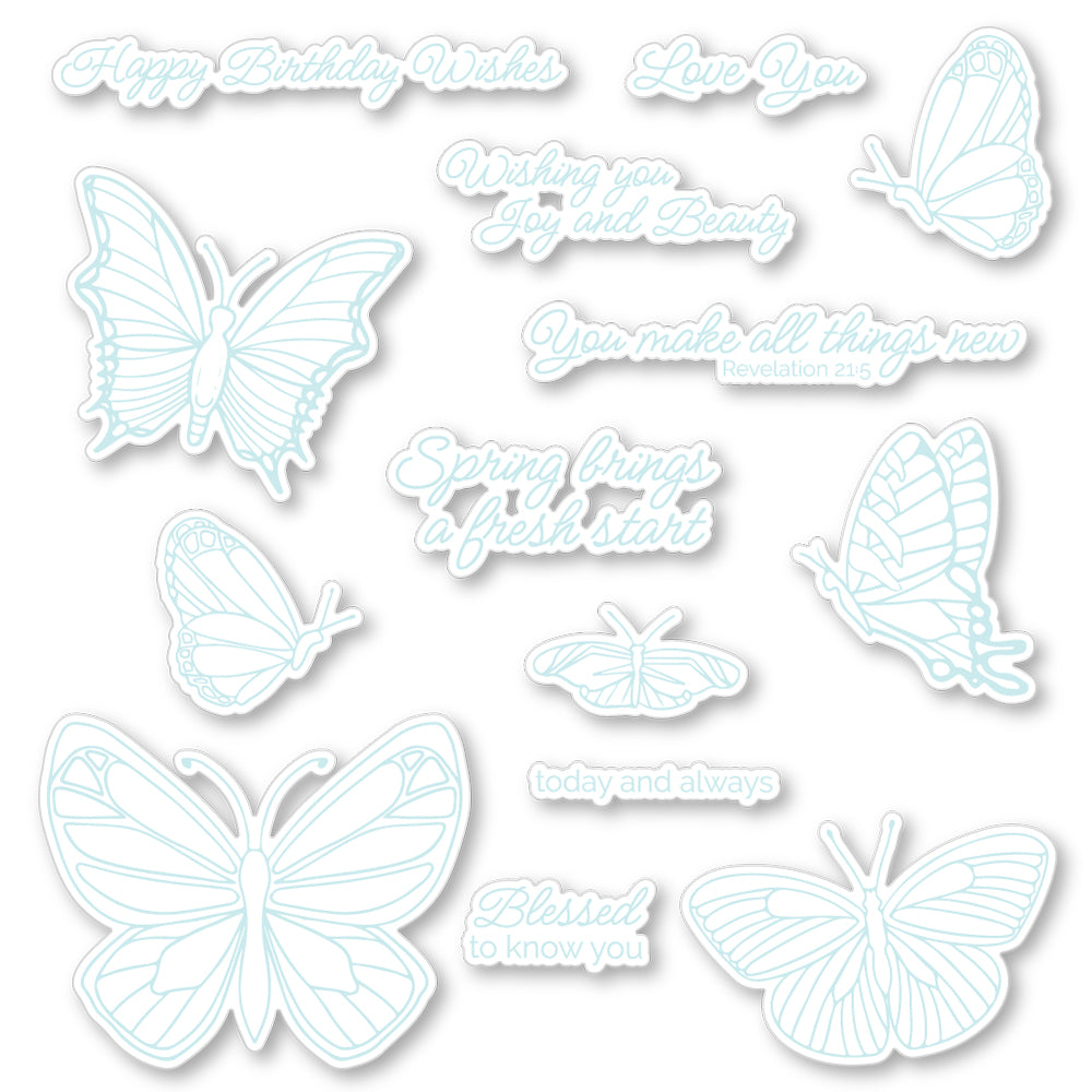 Honey Bee All Things New Stamps And Dies Bundle Color Sample