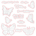 Honey Bee All Things New Stamps And Dies Bundle Outlined in red