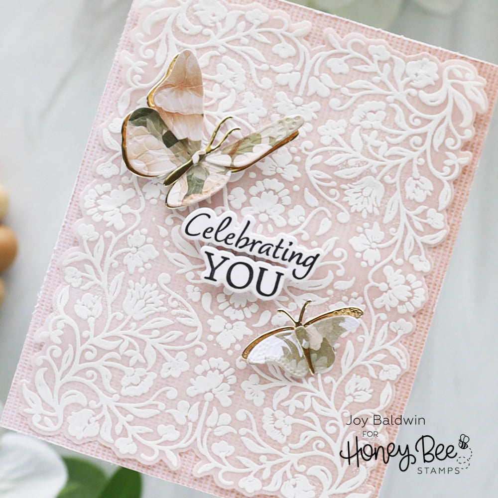 Honey Bee Always And Forever Stamps And Dies Bundle Celebrating You Card