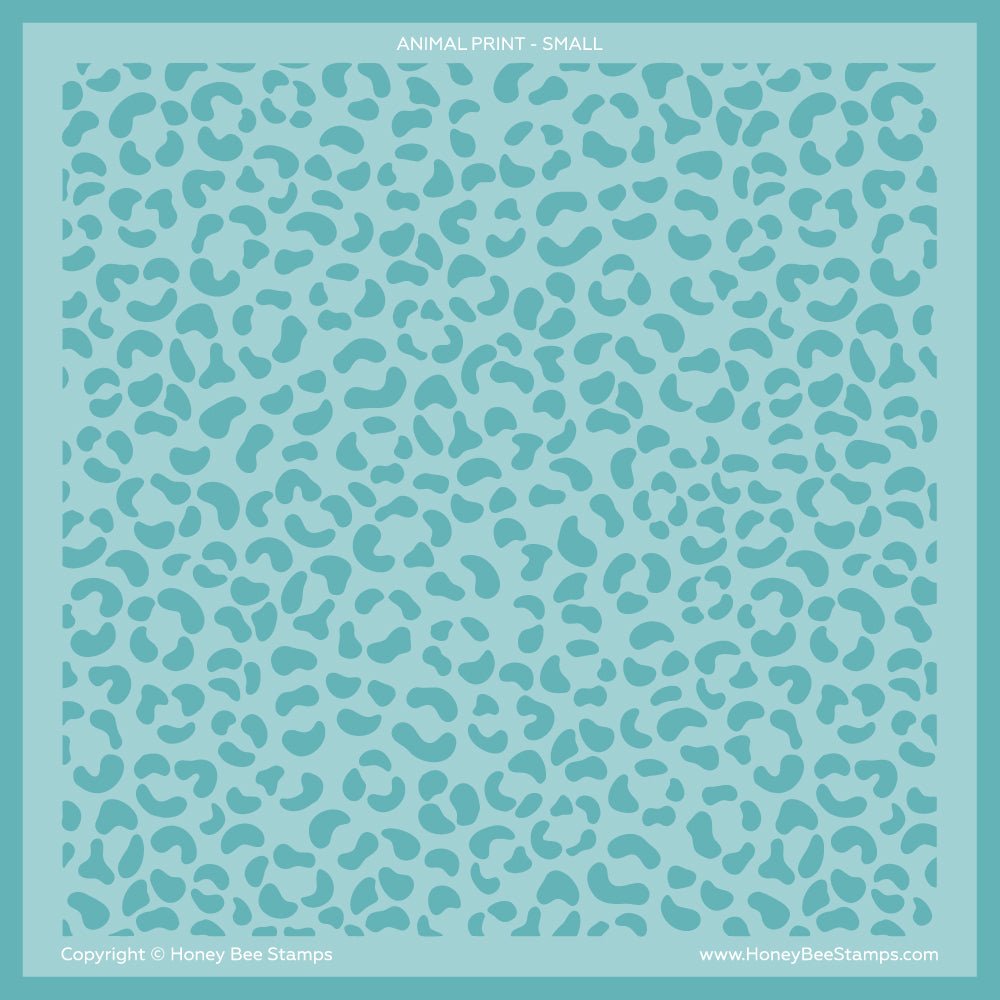 Honey Bee Animal Prints Background Stencils hbsl-177 Small Designs