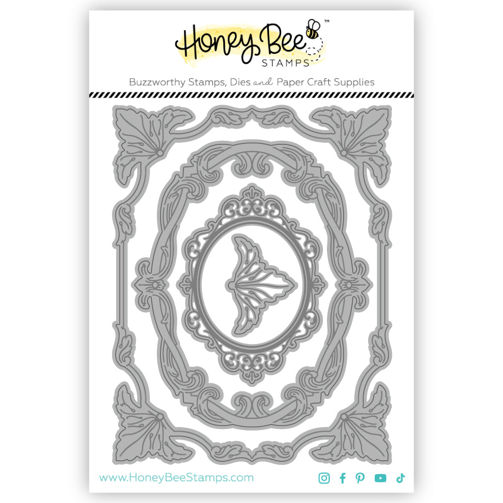 Honey Bee Antique Layering Frames Dies hbds-antqlf Product View