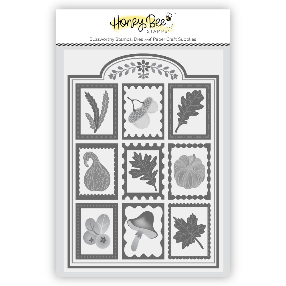 Honey Bee Autumn Keepsakes 3D Embossing Folder hbef-034