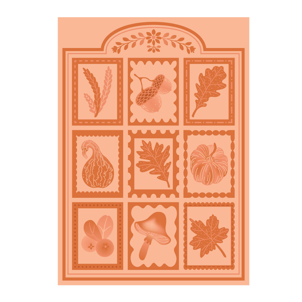 Honey Bee Autumn Keepsakes 3D Embossing Folder hbef-034 Thanksgiving Images