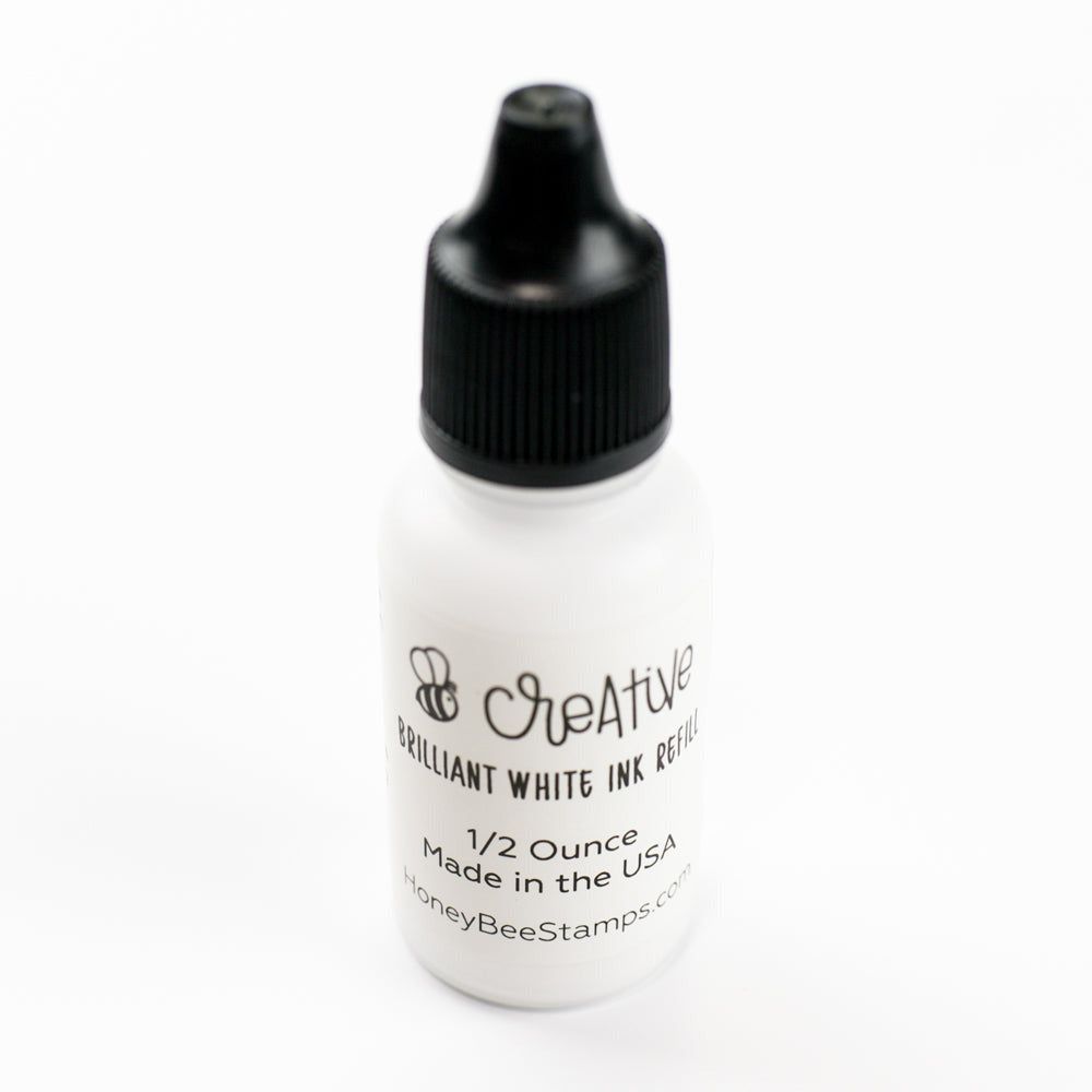 Honey Bee BRILLIANT WHITE Pigment Ink Refill hbirf-brwt