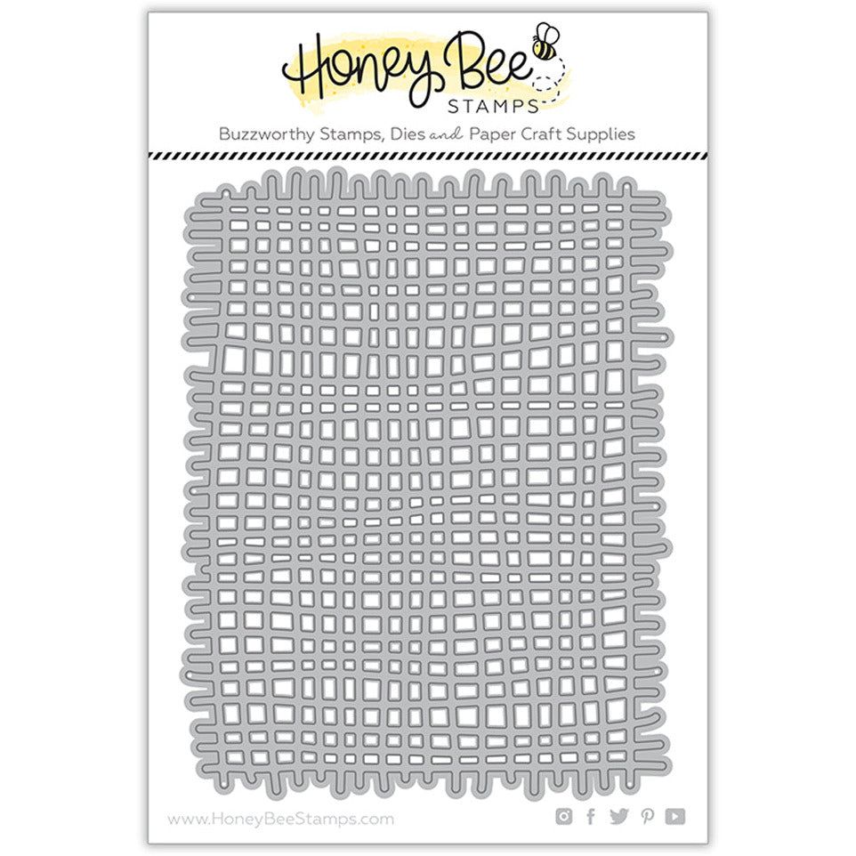 Honey Bee BURLAP A2 BACKGROUND Die hbds-ba2b Product Image