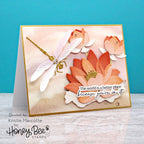 Honey Bee Be Still Clear Stamps And Dies Bundle The world is a better place because you're in it Kristie Marcotte Card