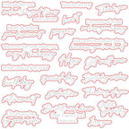 Honey Bee Be Still Clear Stamps And Dies Bundle hbds-490 Dies Set Outlining Stamps Image