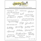 Honey Bee Be Still Clear Stamps And Dies Bundle hbst-490 Clear Stamp Set