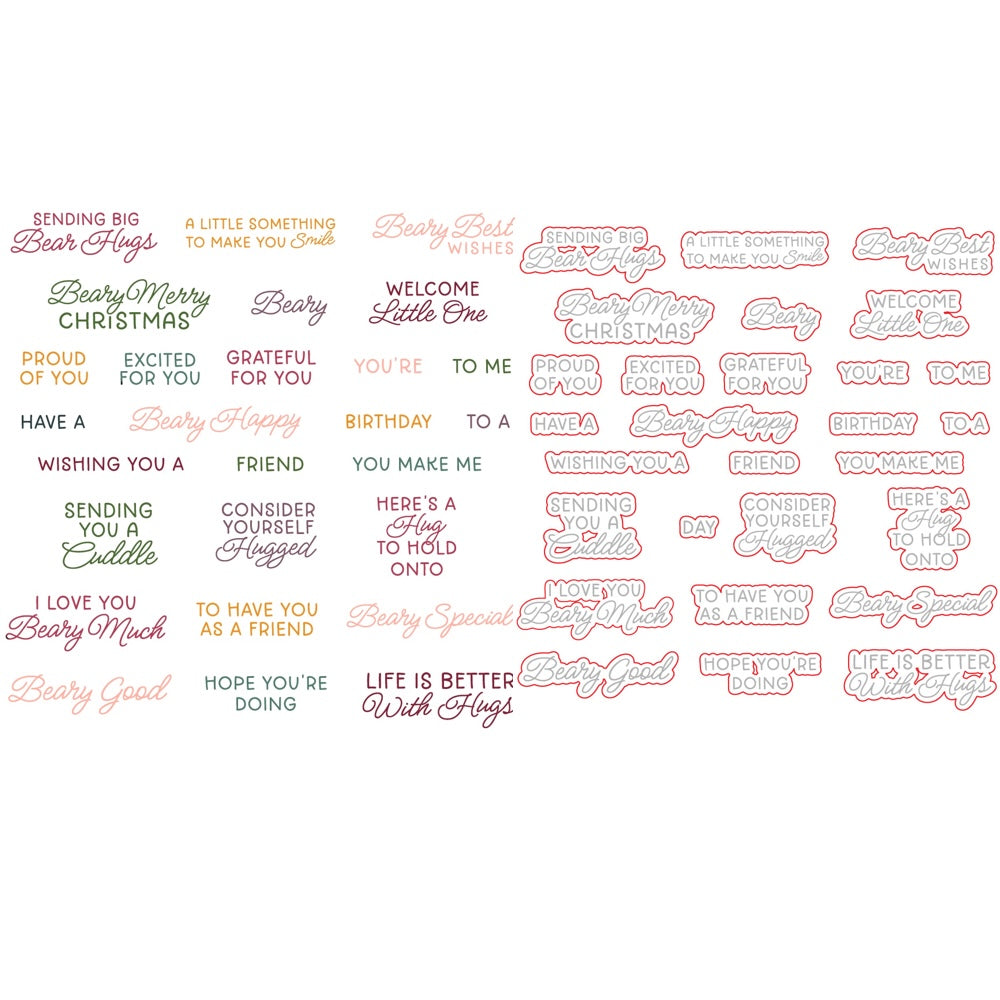 Honey Bee Beary Best Clear Stamps And Dies Bundle