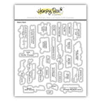 Honey Bee Beary Best Clear Stamps And Dies Bundle HBDS-711 dies in packaging
