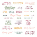 Honey Bee Beary Best Clear Stamps And Dies Bundle In Color Sentiments