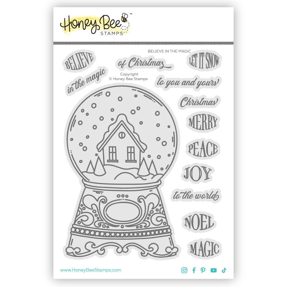 Honey Bee Believe In The Magic Clear Stamp hbst-625 Detailed View