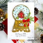 Honey Bee Believe In The Magic Dies hbds-625 Snow Globe Card | color-code:ALT02