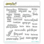 Honey Bee Berry Sweet Summer Clear Stamps And Dies Bundle Positive Sentiments