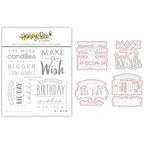 Honey Bee Big Bold Birthday Stamps And Dies Bundle