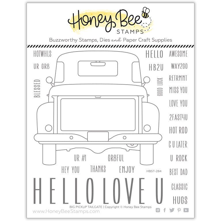 Honey Bee Big Pickup Tailgate Clear Stamp Set hbst-284