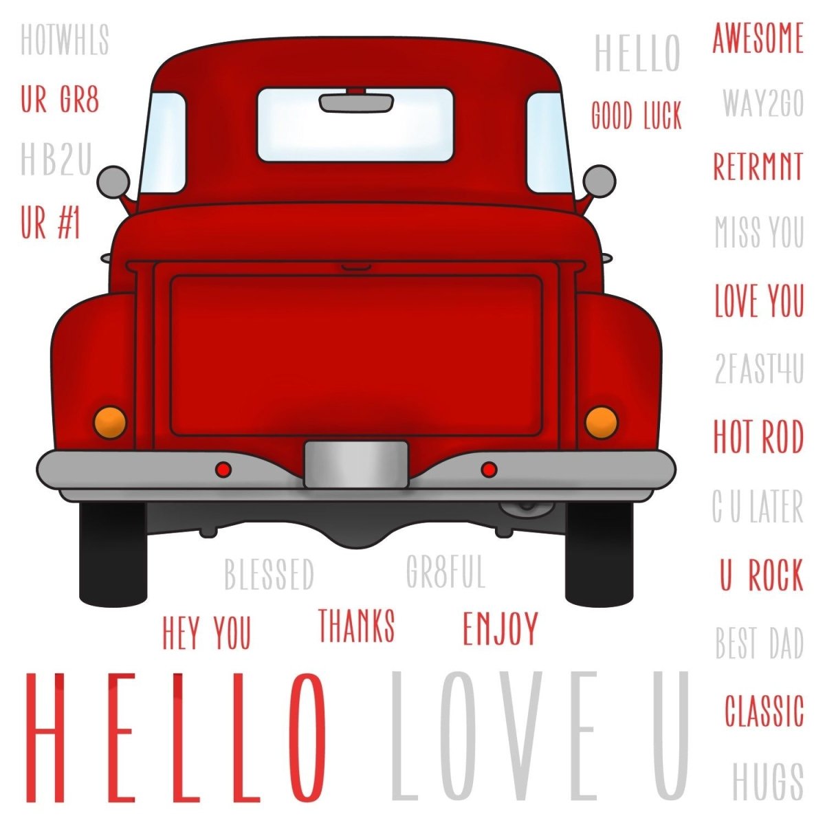 Honey Bee Big Pickup Tailgate Clear Stamp Set hbst-284 Product Image