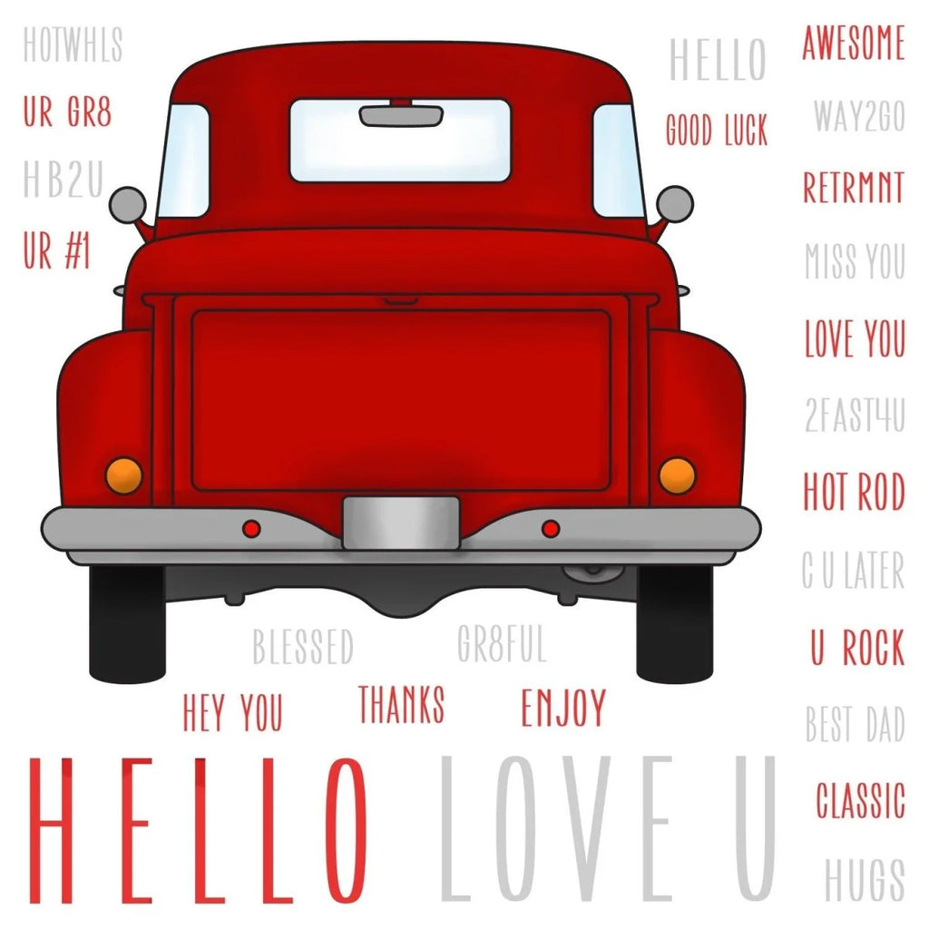 Honey Bee Big Pickup Tailgate Clear Stamps And Dies Bundle Stamp Set Mock Up In Color