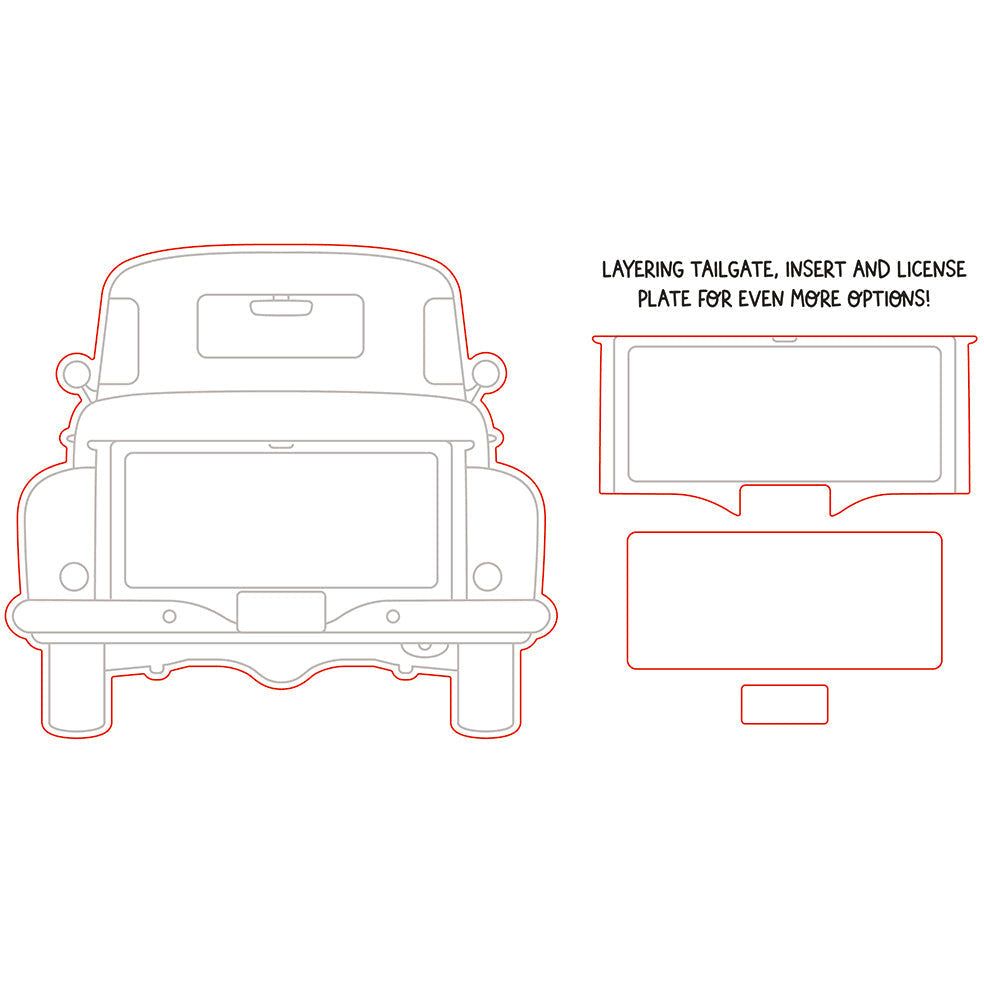 Honey Bee Big Pickup Tailgate Dies hbds-284