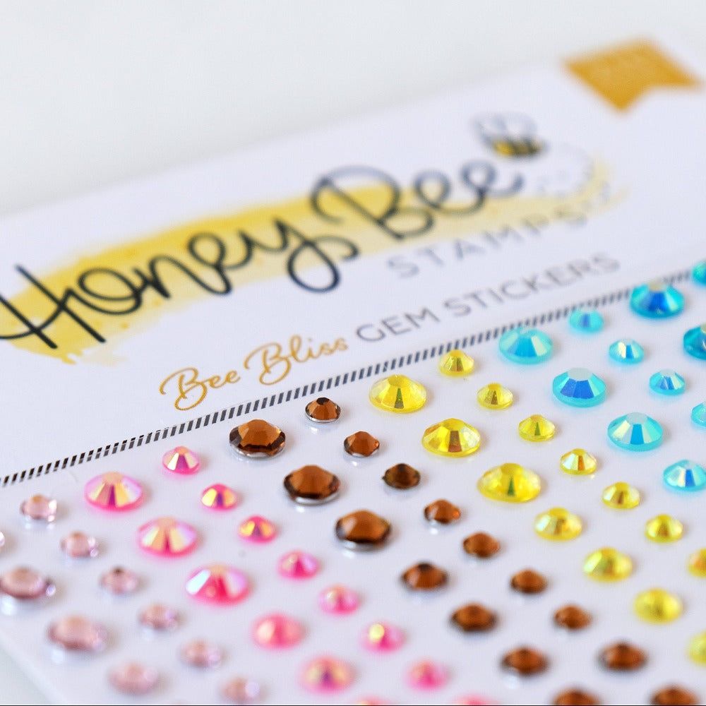 Honey Bee Bliss Gem Stickers hbgs-031 Closeup Image