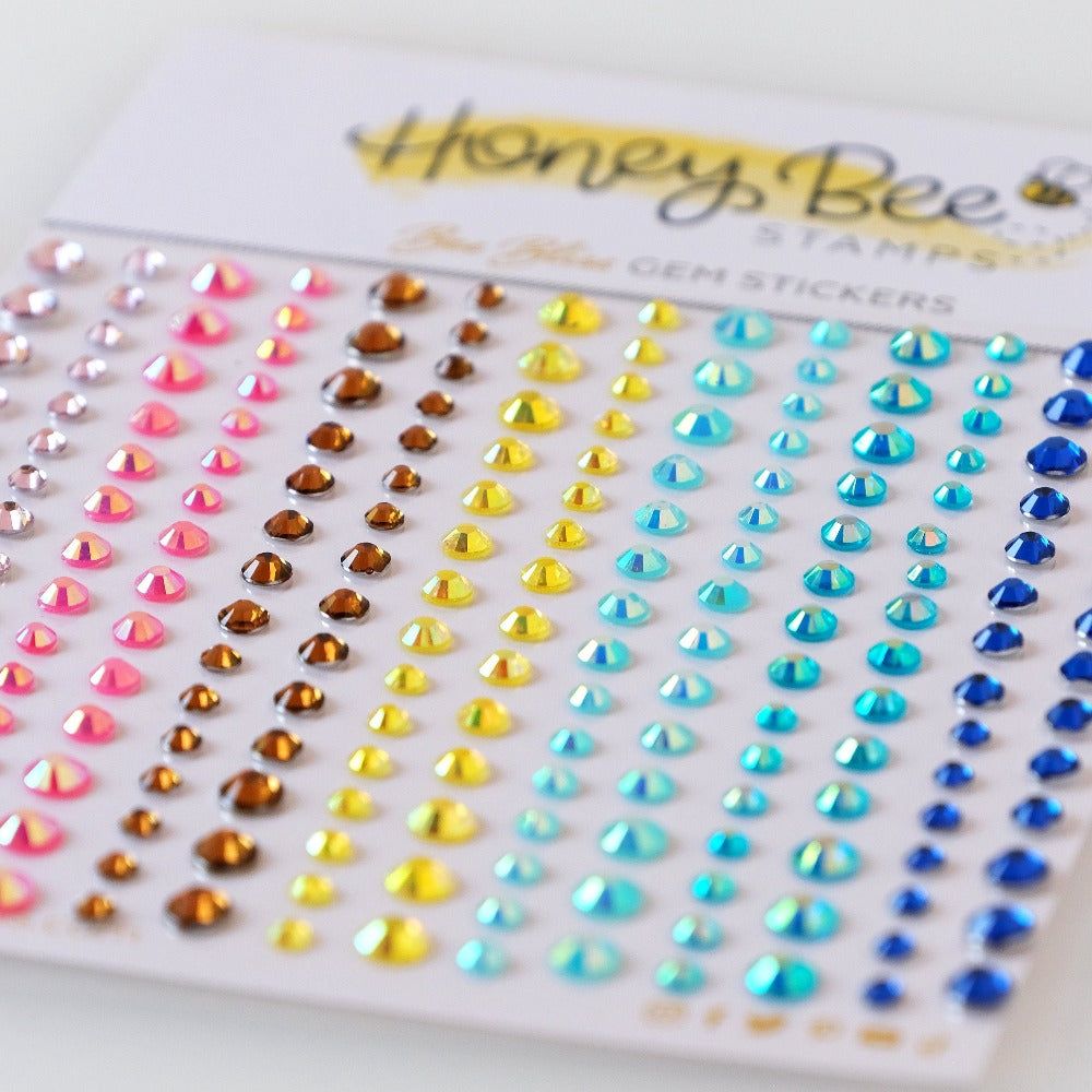 Honey Bee Bliss Gem Stickers hbgs-031 Closeup View