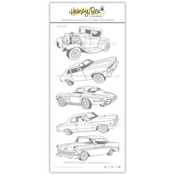 Honey Bee Car Show Clear Stamp Set hbst-175