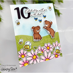 Honey Bee Celebrating You Clear Stamps hbst-533 Celebration Card | color-code:ALT02