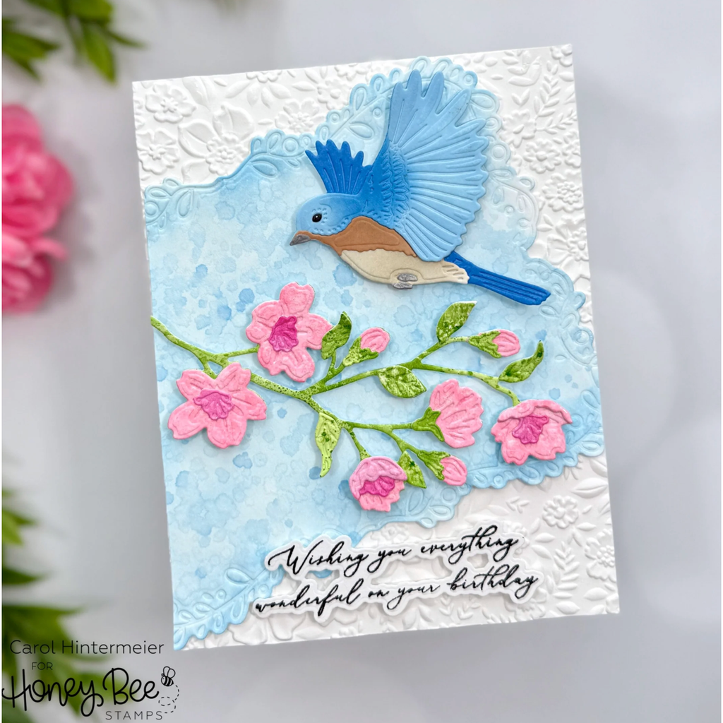 Honey Bee Celebrating You Clear Stamps hbst-533 Spring Birthday Card | color-code:ALT03
