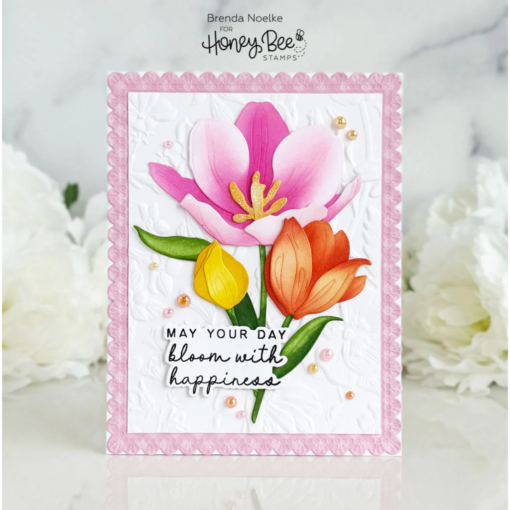 Honey Bee Celebration Pearl Stickers hbgs-prl17 Bloom with Happiness Card | color-code:ALT01