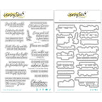 Honey Bee Christmas Blessings Clear Stamps And Dies Bundle