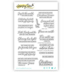 Honey Bee Christmas Blessings Clear Stamps hbst-672 Packaging View