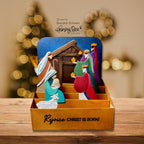 Honey Bee Christmas Blessings Dies hbds-672 Christ Is Born