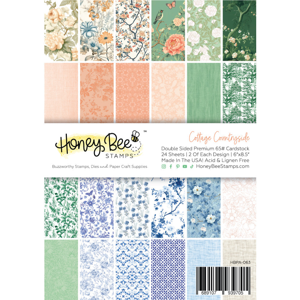 Honey Bee Cottage Countryside 6 x 8.5 Paper Pad hbpa-063