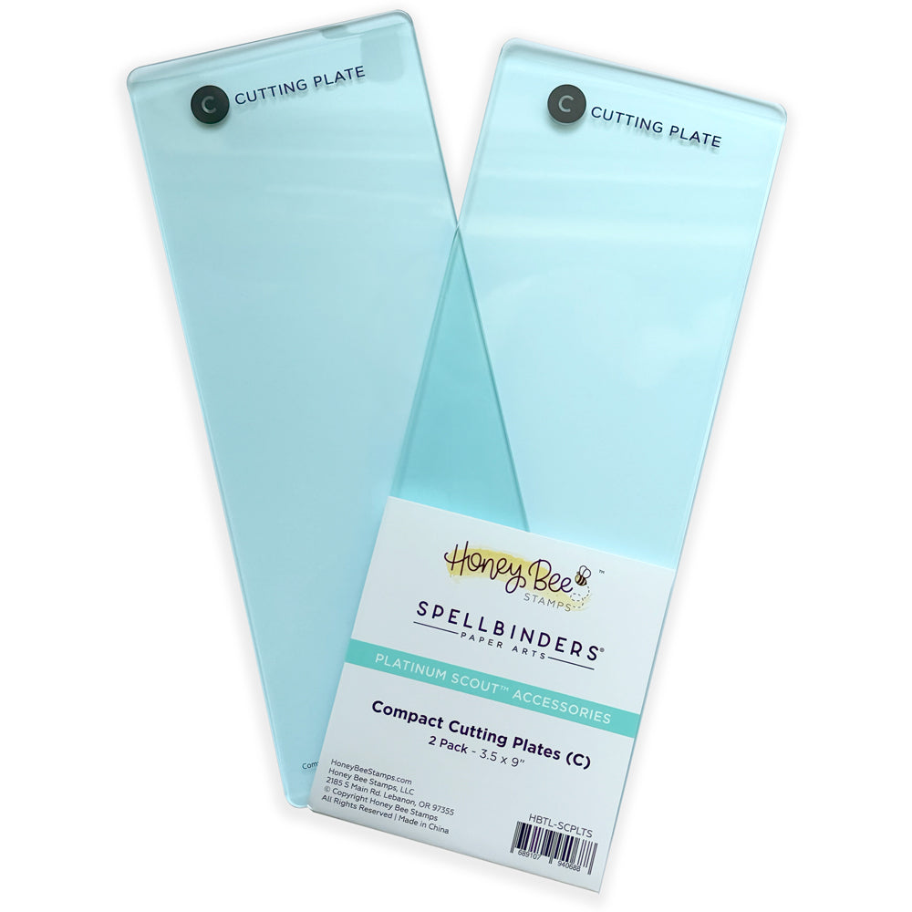 Honey Bee Creative Platinum Scout Teal Compact Cutting Plates hbtl-scplts Packaging View
