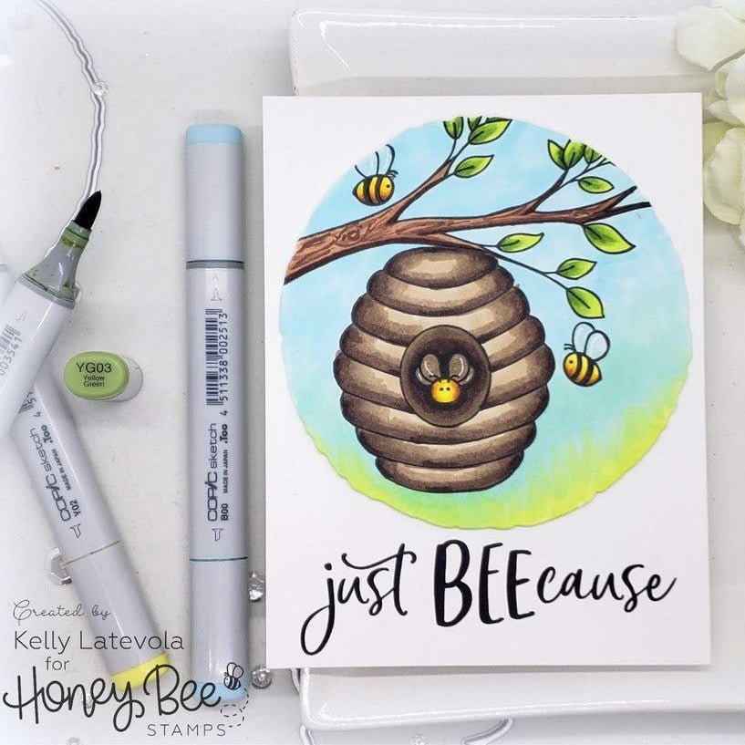 Honey Bee Deckle Edge Circles Dies hbds-dec Just Because Card