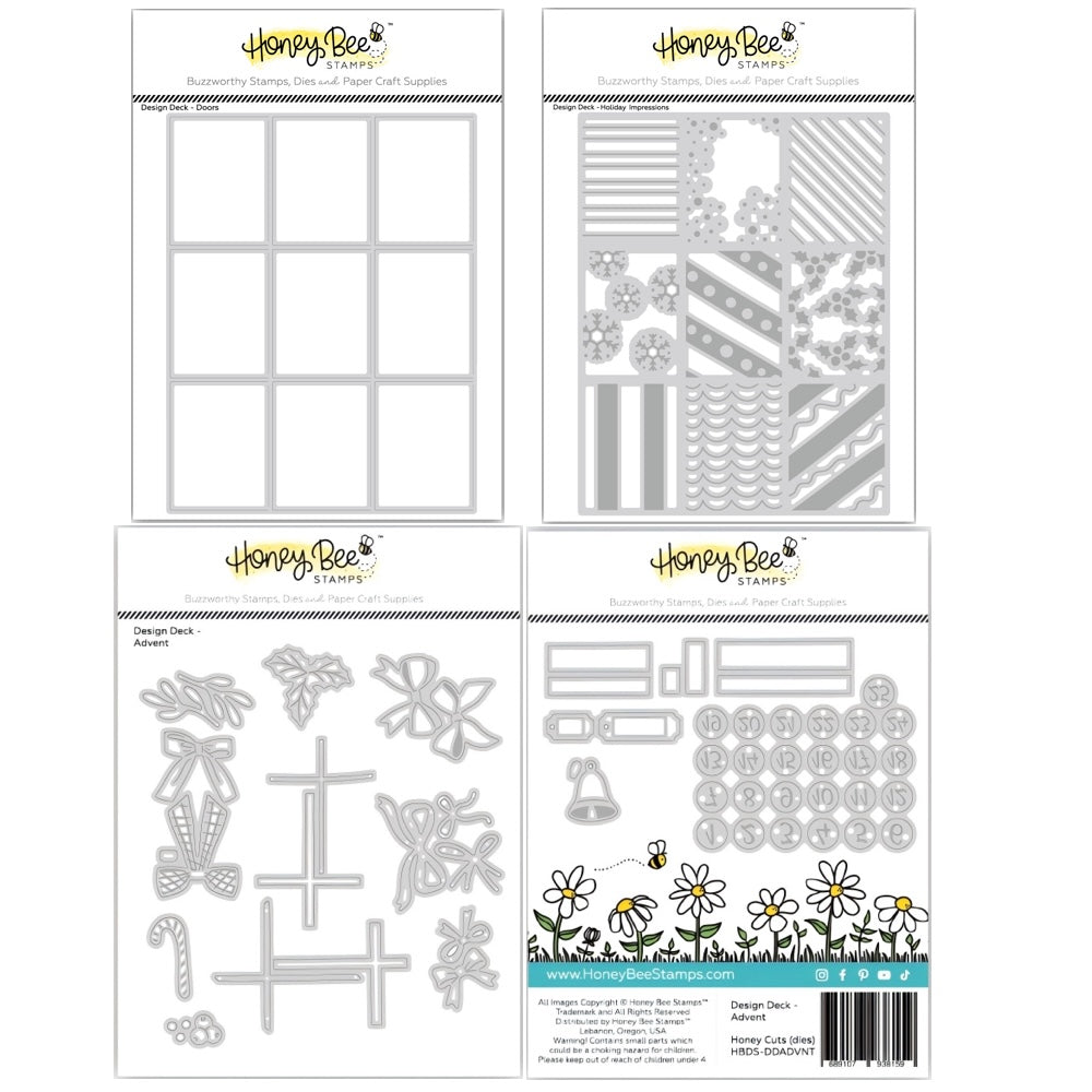 Honey Bee Design Deck Advent Dies Bundle