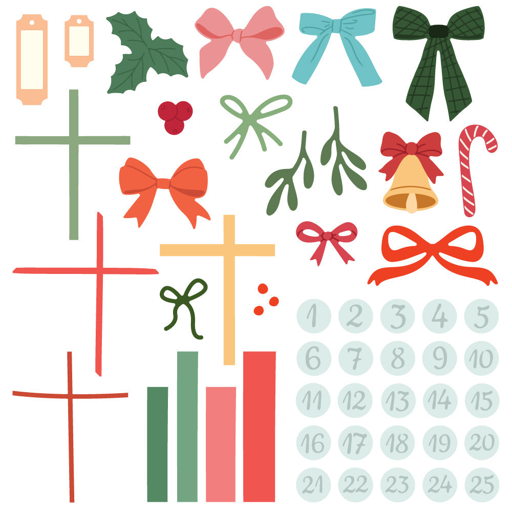 Honey Bee Design Deck Advent Dies hbds-ddadvnt