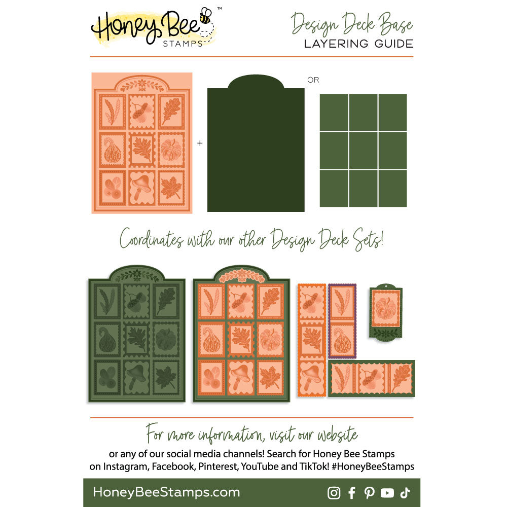 Honey Bee Design Deck Base Dies hbds-ddbse Layering Guide